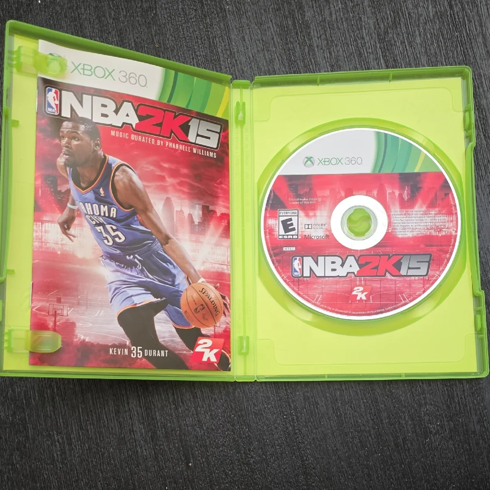 NBA 2K15 Xbox 360 Video Game - Green Case